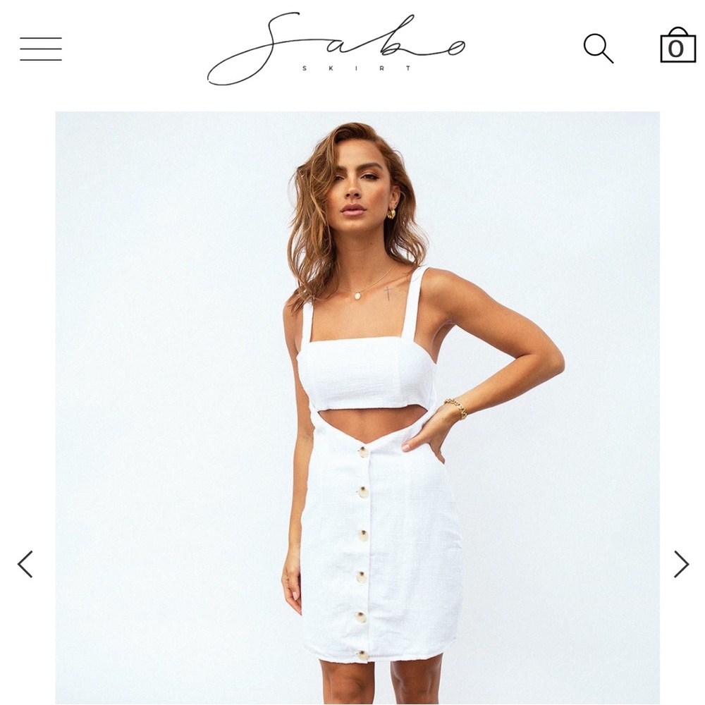 Sabo Skirt Linen Mini Dress